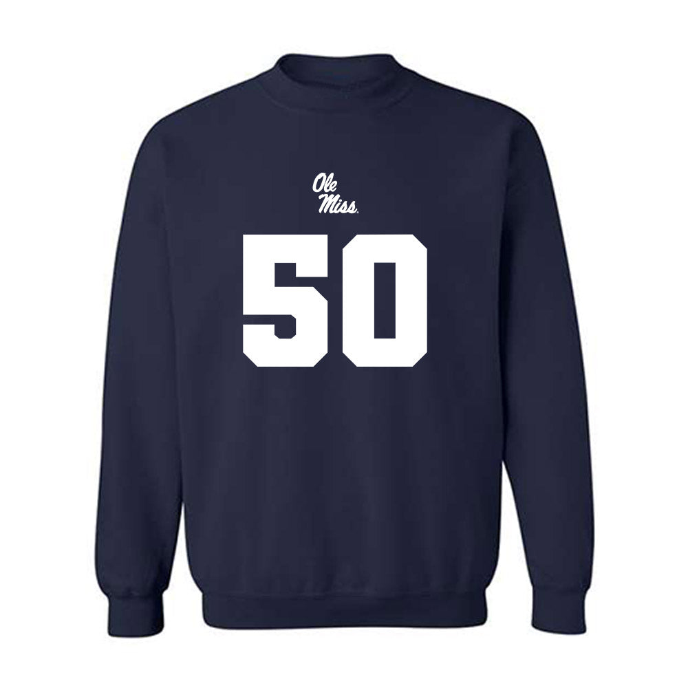 Ole Miss - NCAA Football : Troy Everett - Replica Shersey Crewneck Sweatshirt-0