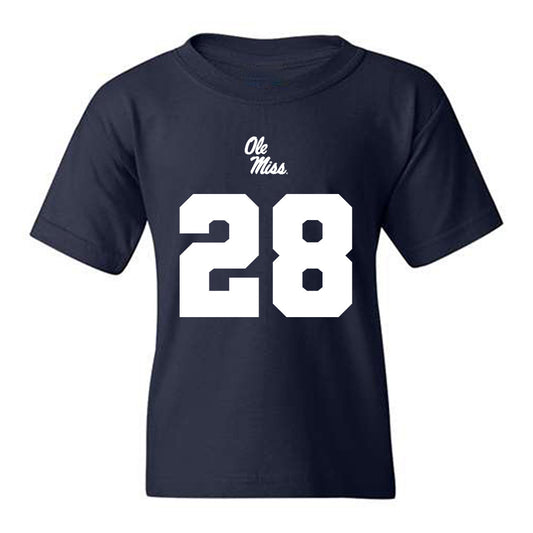Ole Miss - NCAA Football : Joshua Dye - Replica Shersey Youth T-Shirt-0