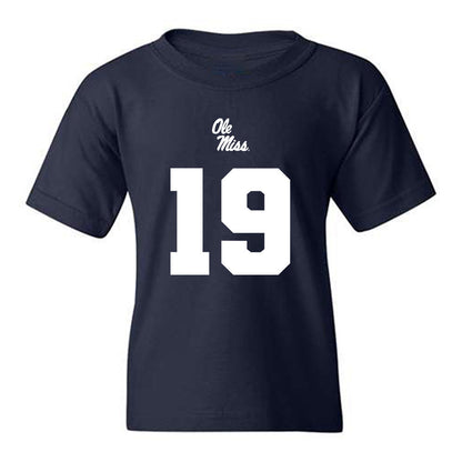 Ole Miss - NCAA Football : MJ Preston - Replica Shersey Youth T-Shirt-0
