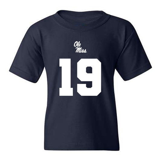 Ole Miss - NCAA Football : MJ Preston - Replica Shersey Youth T-Shirt-0