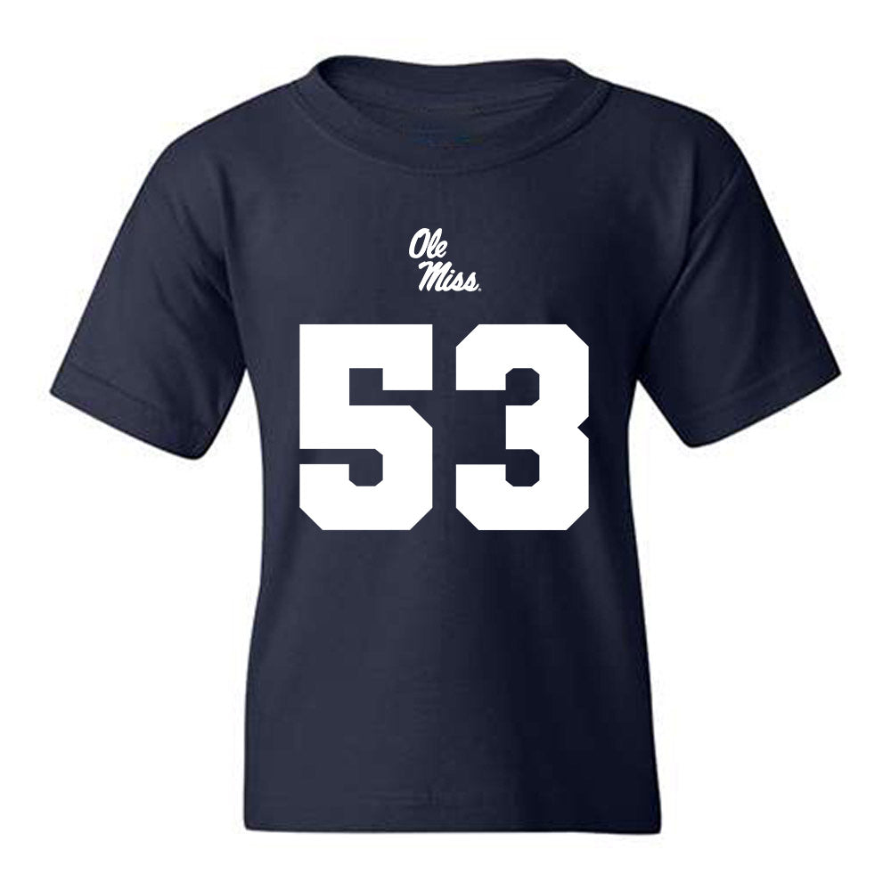 Ole Miss - NCAA Football : Ford Beeker - Replica Shersey Youth T-Shirt-0