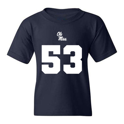 Ole Miss - NCAA Football : Ford Beeker - Replica Shersey Youth T-Shirt-0
