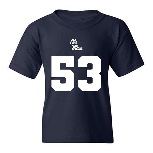 Ole Miss - NCAA Football : Ford Beeker - Replica Shersey Youth T-Shirt-0