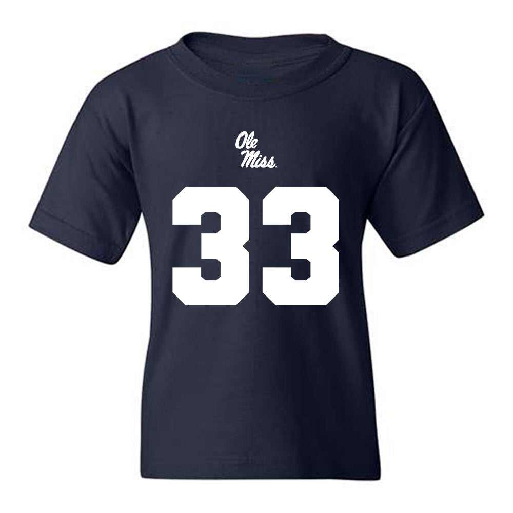 Ole Miss - NCAA Football : Oscar Bird - Replica Shersey Youth T-Shirt-0
