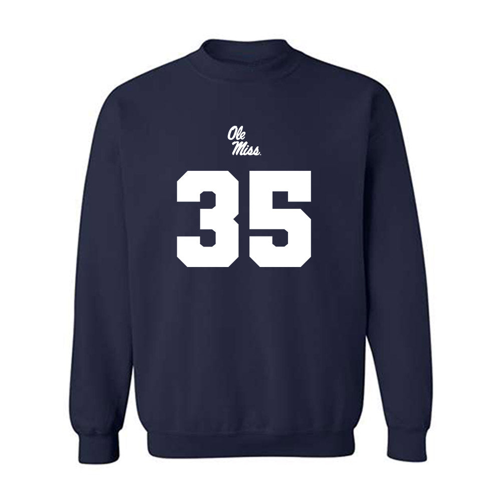 Ole Miss - NCAA Football : Damarius Yates - Replica Shersey Crewneck Sweatshirt-0