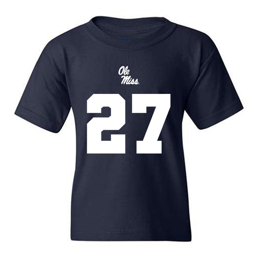 Ole Miss - NCAA Football : Macaleb Taylor - Replica Shersey Youth T-Shirt-0