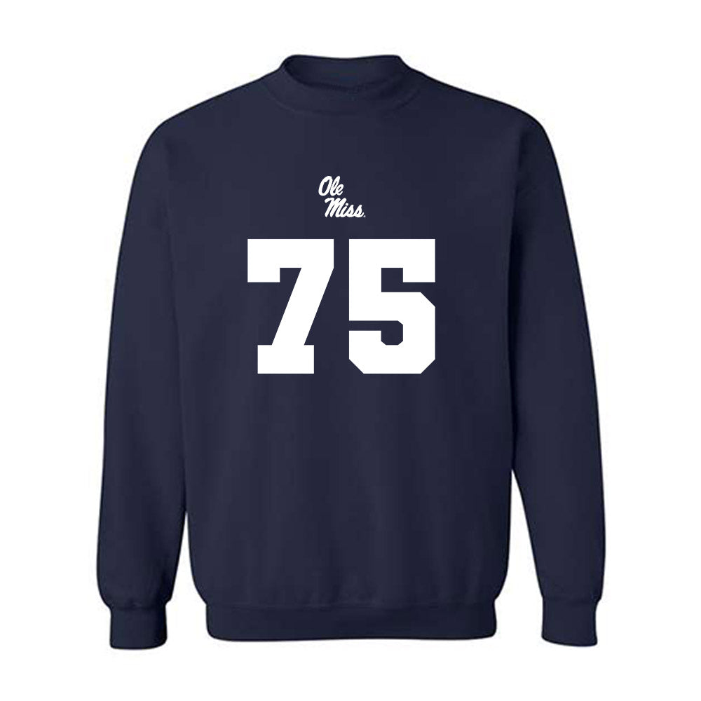 Ole Miss - NCAA Football : Patrick Kutas - Replica Shersey Crewneck Sweatshirt-0