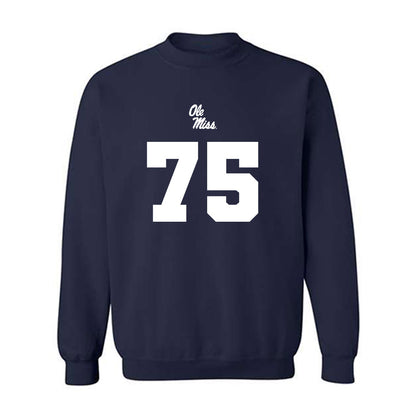 Ole Miss - NCAA Football : Patrick Kutas - Replica Shersey Crewneck Sweatshirt-0