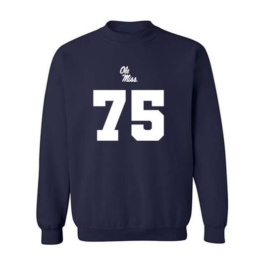 Ole Miss - NCAA Football : Patrick Kutas - Replica Shersey Crewneck Sweatshirt-0