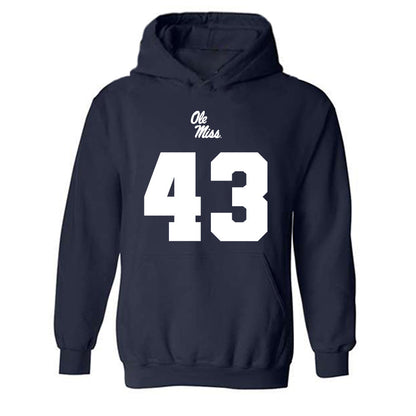 Ole Miss - NCAA Football : Isreal Solomon - Replica Shersey Hooded Sweatshirt-0