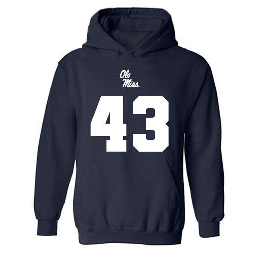 Ole Miss - NCAA Football : Isreal Solomon - Replica Shersey Hooded Sweatshirt-0