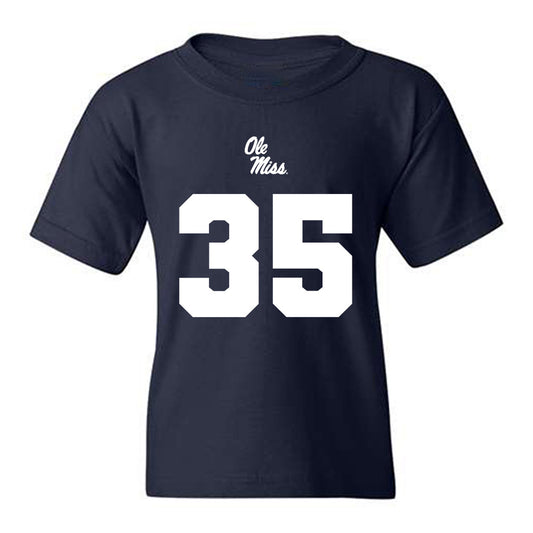 Ole Miss - NCAA Football : Damarius Yates - Replica Shersey Youth T-Shirt-0