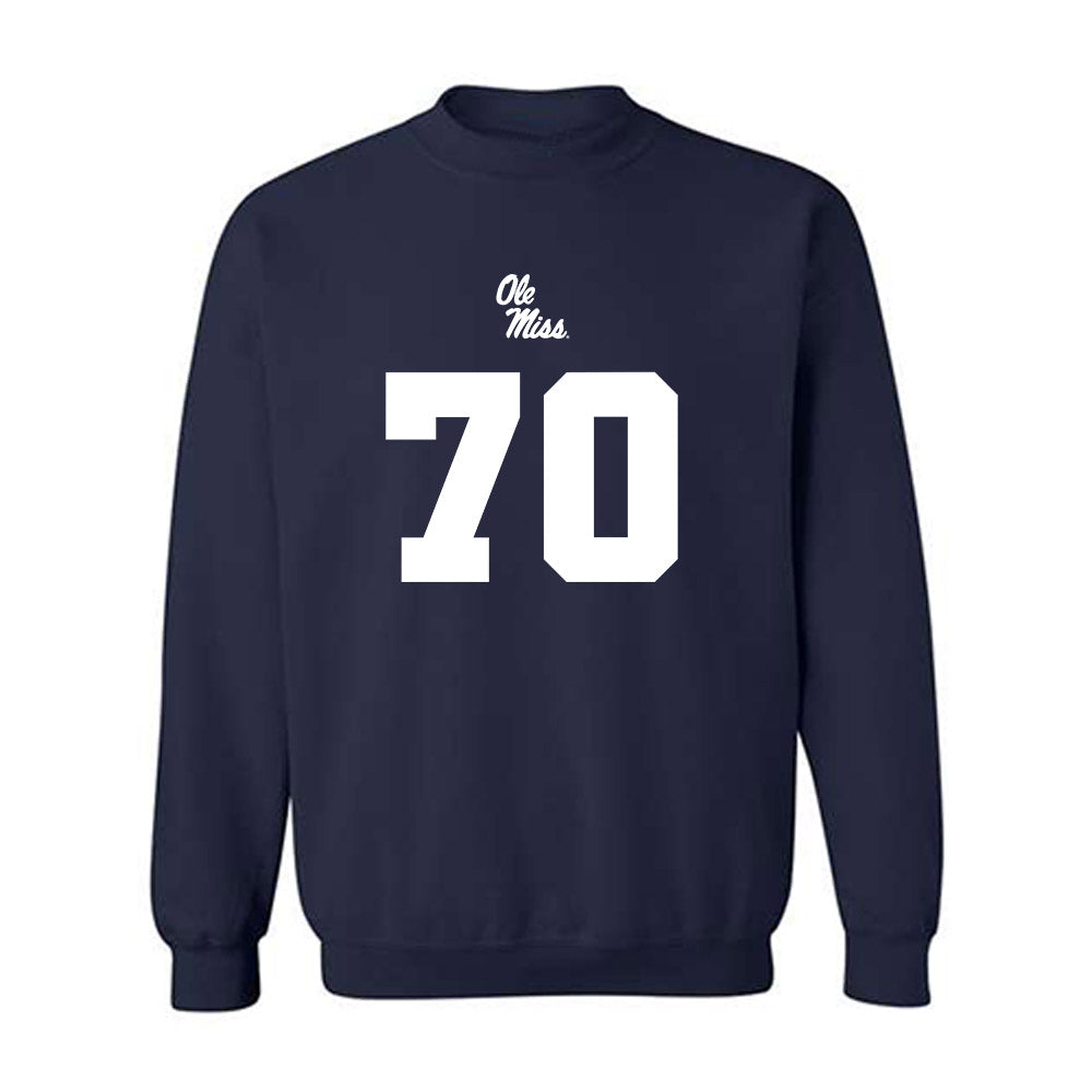 Ole Miss - NCAA Football : Jalan Chapman - Replica Shersey Crewneck Sweatshirt-0