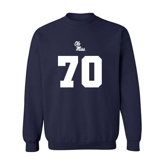 Ole Miss - NCAA Football : Jalan Chapman - Replica Shersey Crewneck Sweatshirt-0