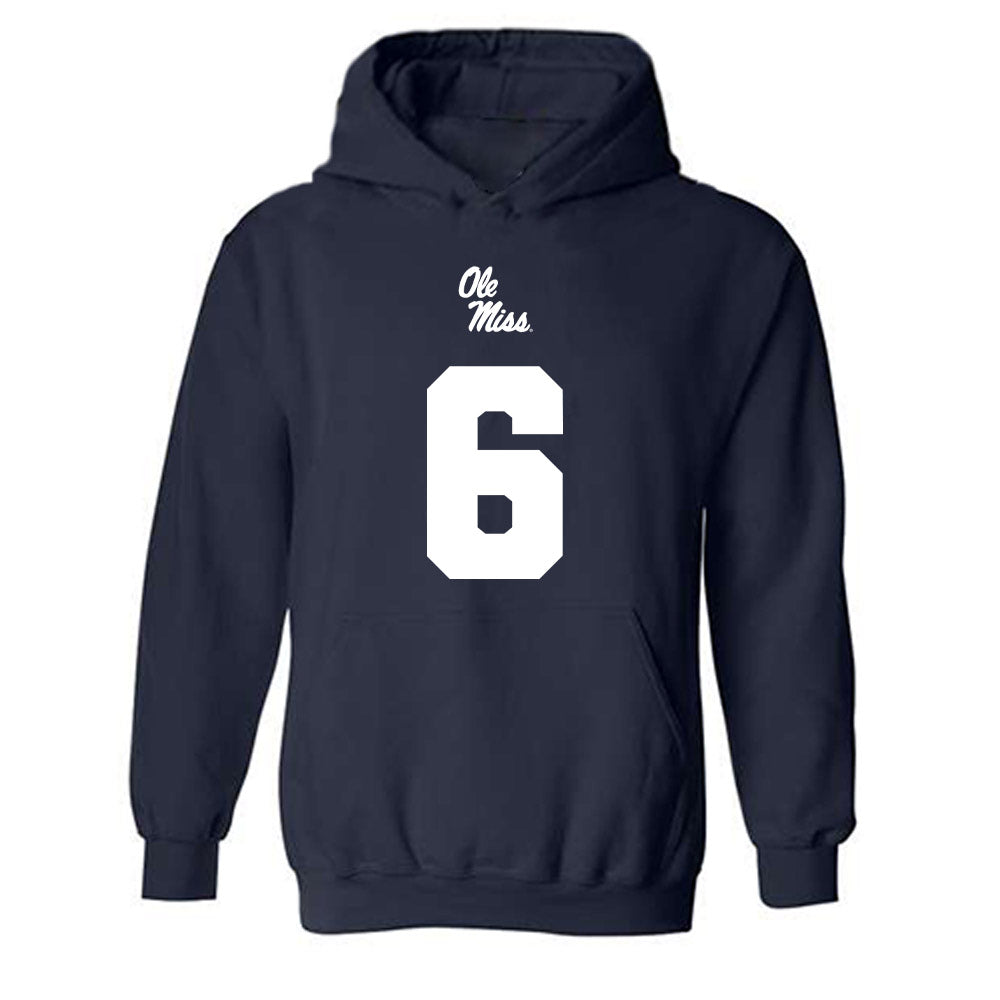 Ole Miss - NCAA Football : Joenel Aguero - Replica Shersey Hooded Sweatshirt-0