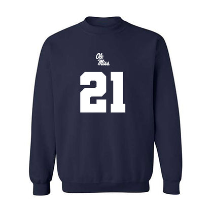 Ole Miss - NCAA Football : Tavoy Feagin - Replica Shersey Crewneck Sweatshirt-0