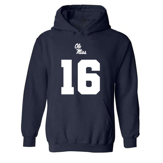 Ole Miss - NCAA Football : Maealiuaki Smith - Replica Shersey Hooded Sweatshirt-0