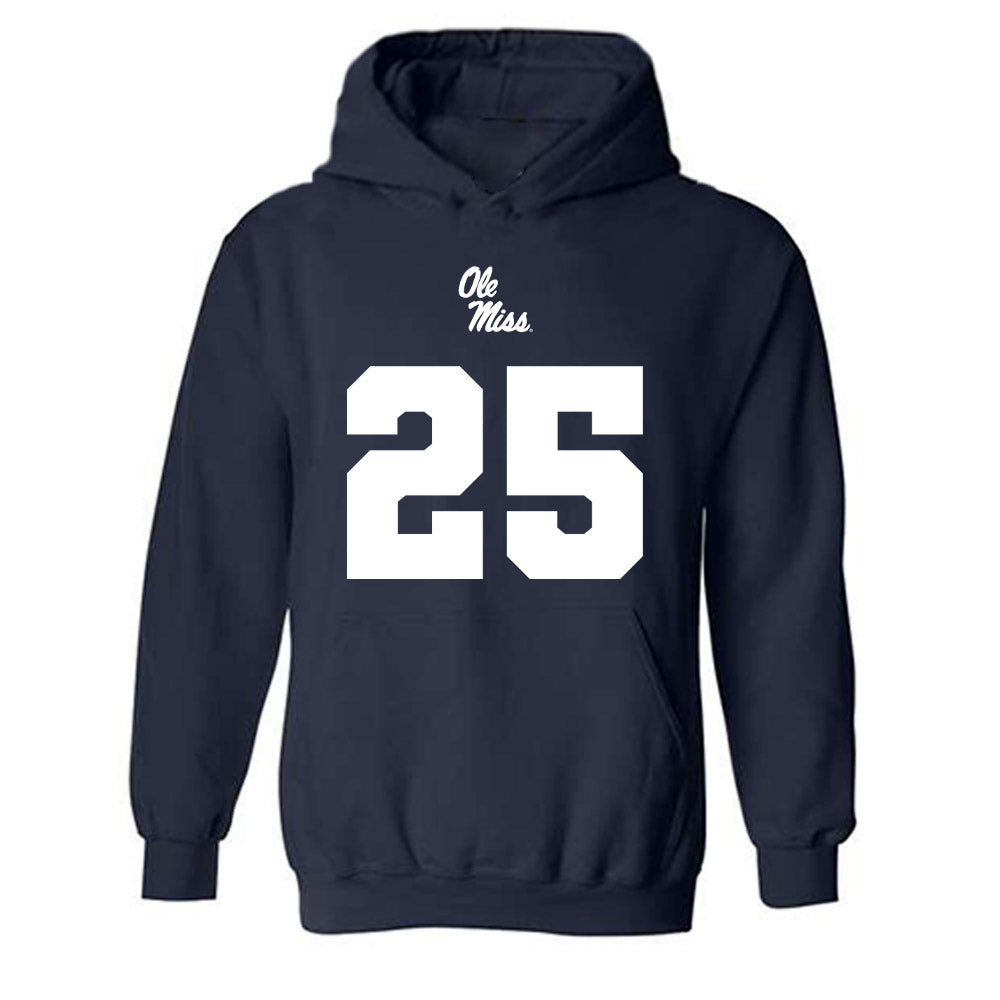 Ole Miss - NCAA Football : Maison Dunn - Replica Shersey Hooded Sweatshirt-0