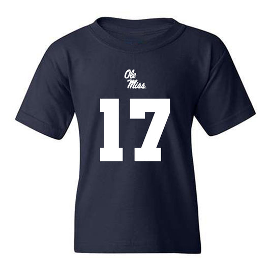 Ole Miss - NCAA Football : Lucas Carneiro - Replica Shersey Youth T-Shirt-0