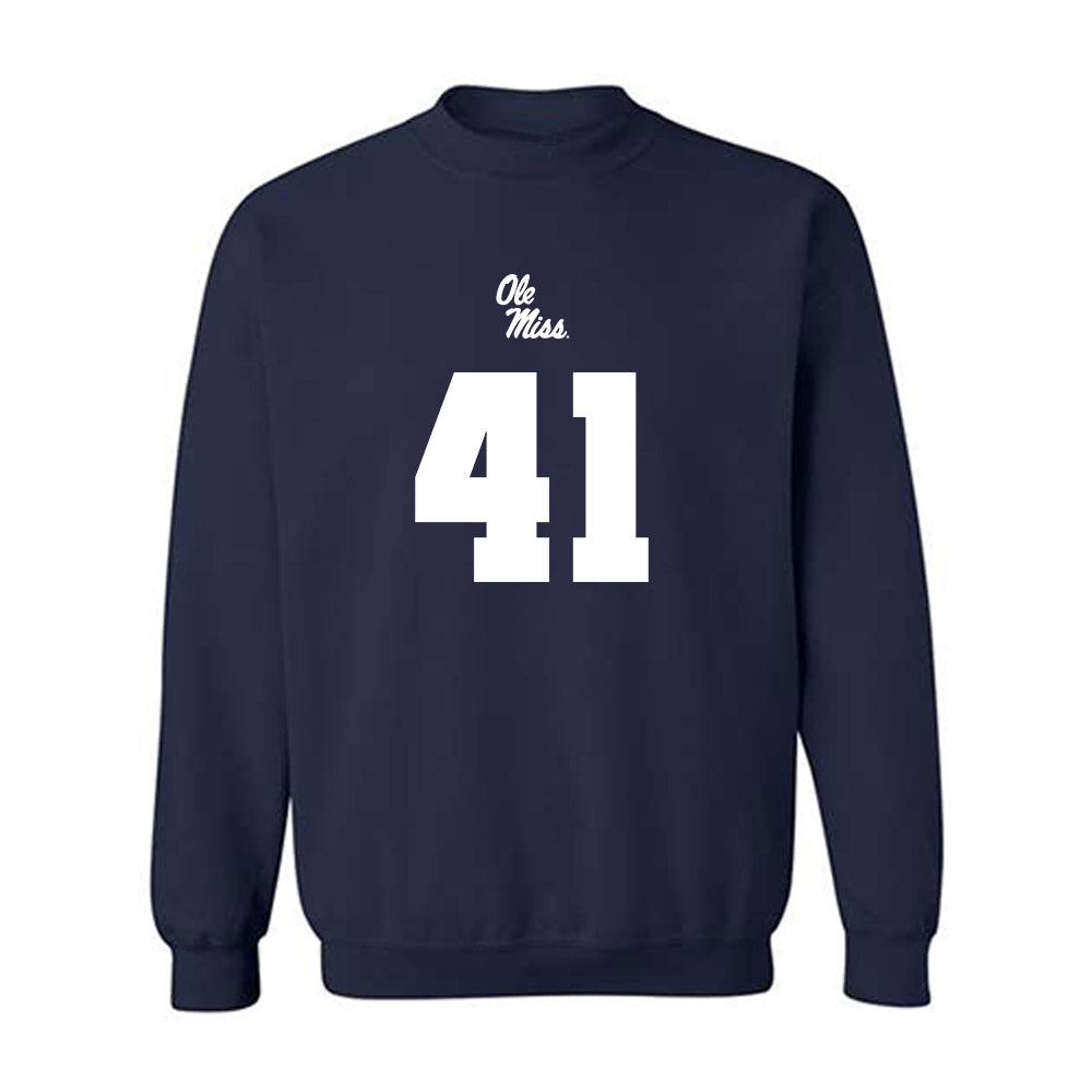 Ole Miss - NCAA Football : Peter Mcstravick - Replica Shersey Crewneck Sweatshirt-0