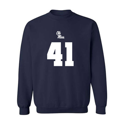 Ole Miss - NCAA Football : Peter Mcstravick - Replica Shersey Crewneck Sweatshirt-0
