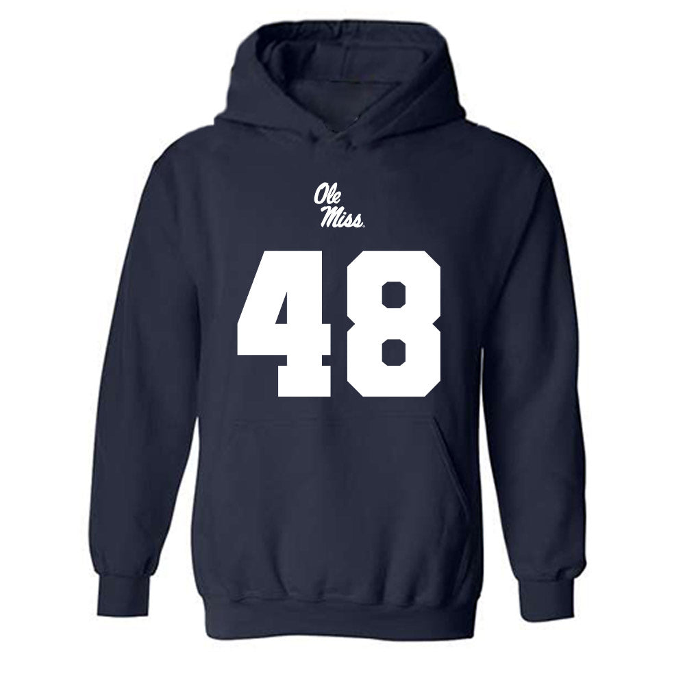 Ole Miss - NCAA Football : Mark Trigg Jr - Replica Shersey Hooded Sweatshirt-0