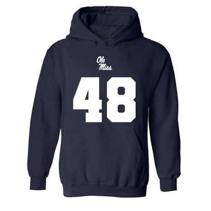 Ole Miss - NCAA Football : Mark Trigg Jr - Replica Shersey Hooded Sweatshirt-0