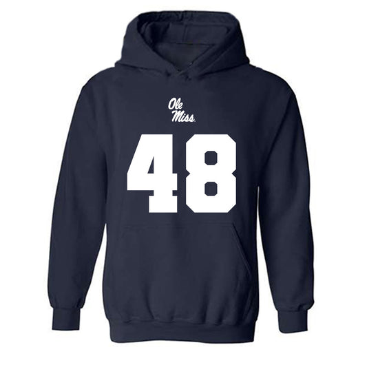 Ole Miss - NCAA Football : Mark Trigg Jr - Replica Shersey Hooded Sweatshirt-0