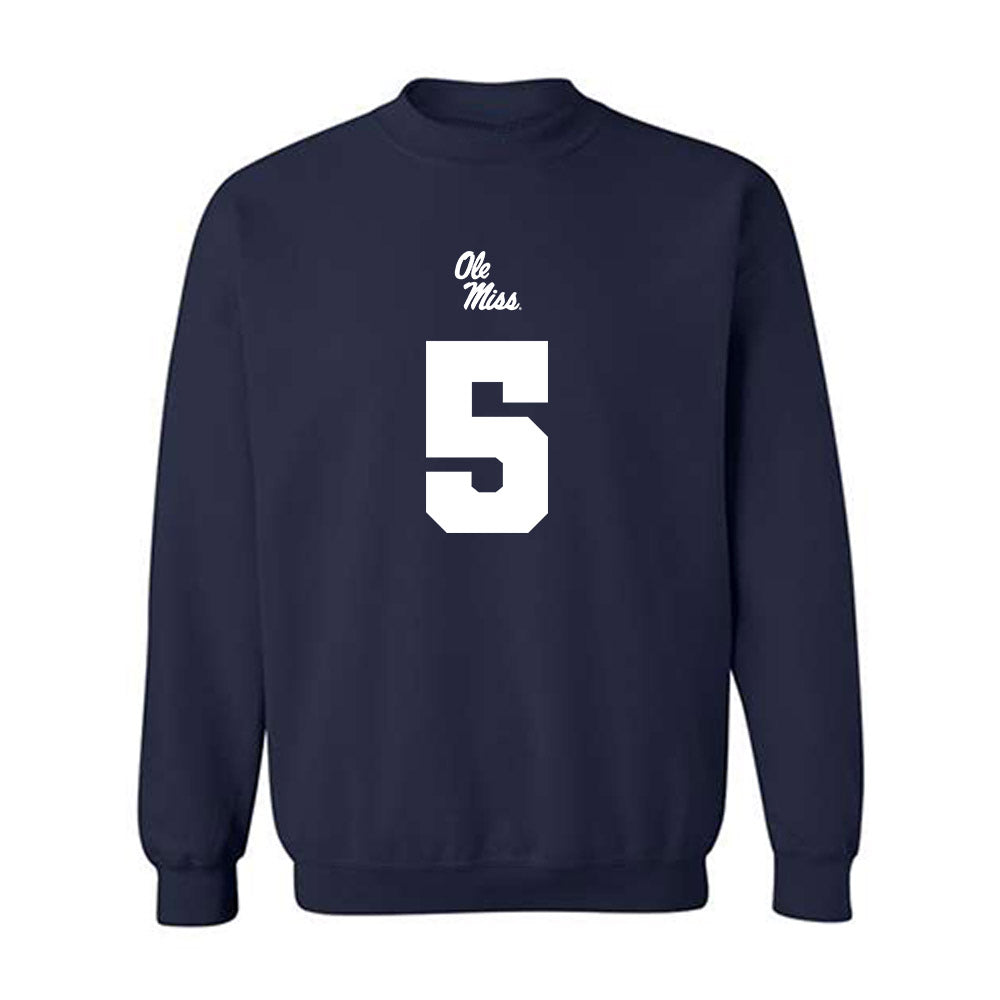 Ole Miss - NCAA Football : Kewan Lacy - Replica Shersey Crewneck Sweatshirt-0