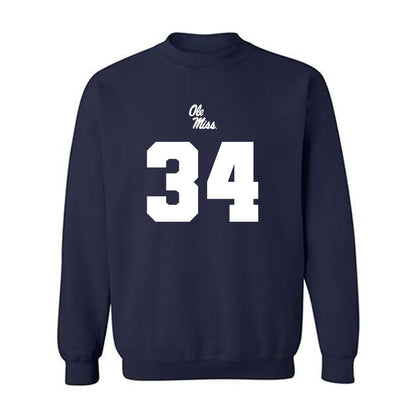 Ole Miss - NCAA Football : Raymond Collins - Replica Shersey Crewneck Sweatshirt-0