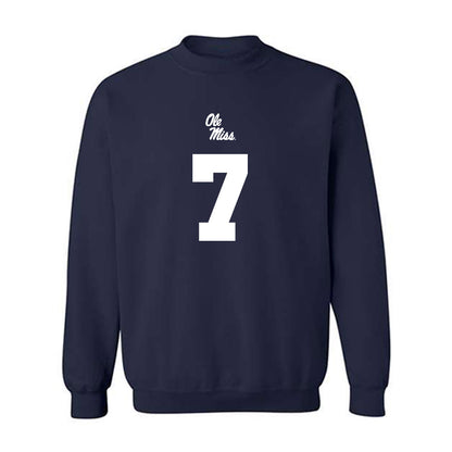 Ole Miss - NCAA Football : Sharif Denson - Replica Shersey Crewneck Sweatshirt-0
