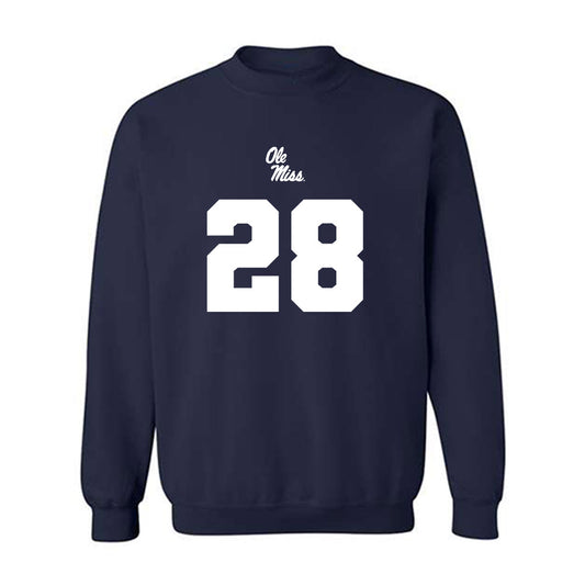Ole Miss - NCAA Football : Joshua Dye - Replica Shersey Crewneck Sweatshirt-0