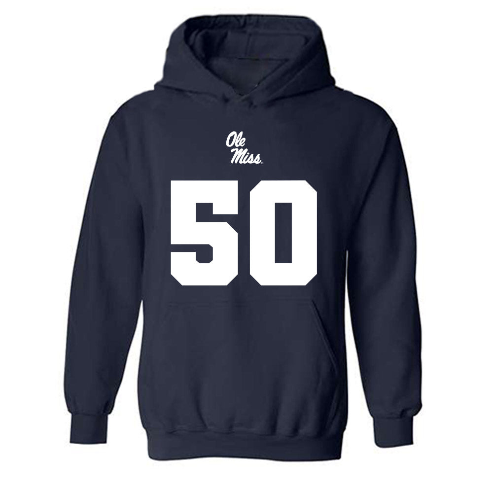 Ole Miss - NCAA Football : Troy Everett - Replica Shersey Hooded Sweatshirt-0