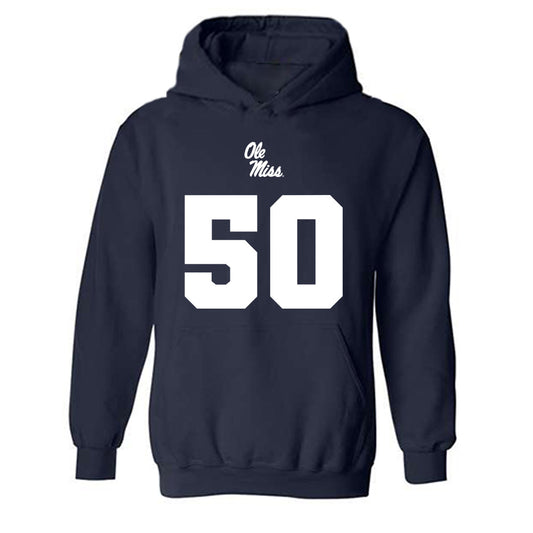 Ole Miss - NCAA Football : Troy Everett - Replica Shersey Hooded Sweatshirt-0