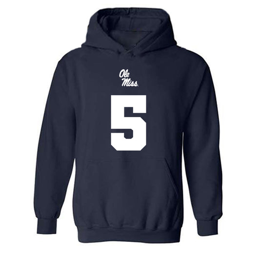 Ole Miss - NCAA Football : Kam Franklin - Replica Shersey Hooded Sweatshirt-0