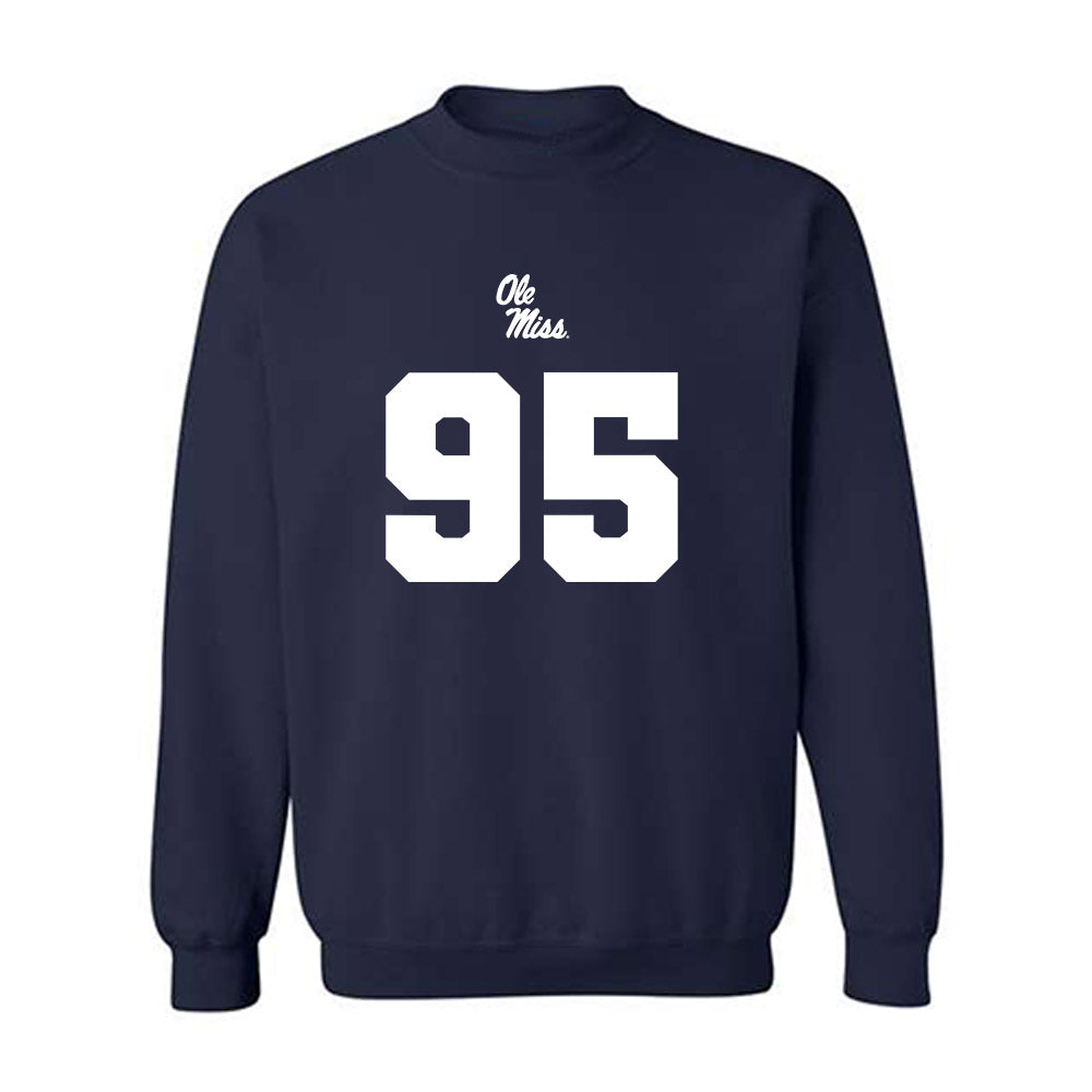 Ole Miss - NCAA Football : Andrew Maddox - Replica Shersey Crewneck Sweatshirt-0