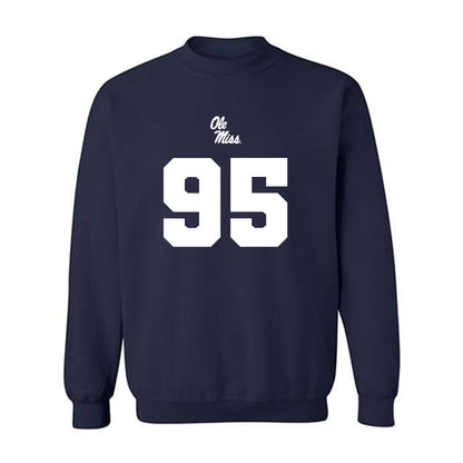 Ole Miss - NCAA Football : Andrew Maddox - Replica Shersey Crewneck Sweatshirt-0