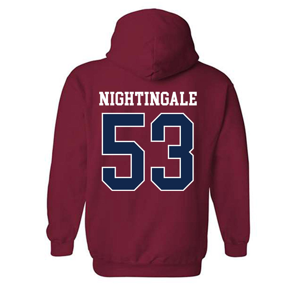 Ole Miss - NCAA Football : Trey Nightingale - Replica Shersey Hooded Sweatshirt-1