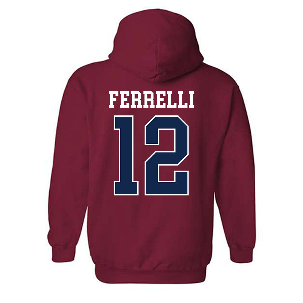 Ole Miss - NCAA Football : Luke Ferrelli - Replica Shersey Hooded Sweatshirt-1