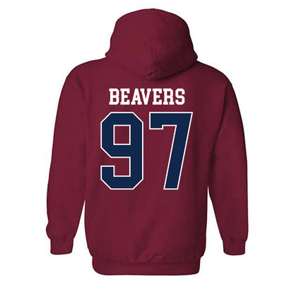 Ole Miss - NCAA Football : Kamron Beavers - Replica Shersey Hooded Sweatshirt-1