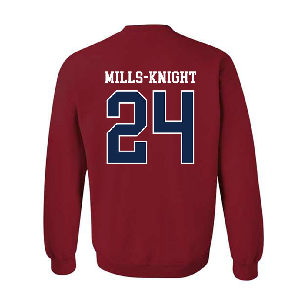 Ole Miss - NCAA Football : Shekai Mills-Knight - Replica Shersey Crewneck Sweatshirt-1