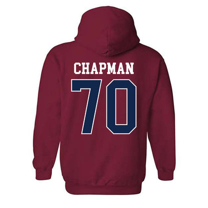 Ole Miss - NCAA Football : Jalan Chapman - Replica Shersey Hooded Sweatshirt-1