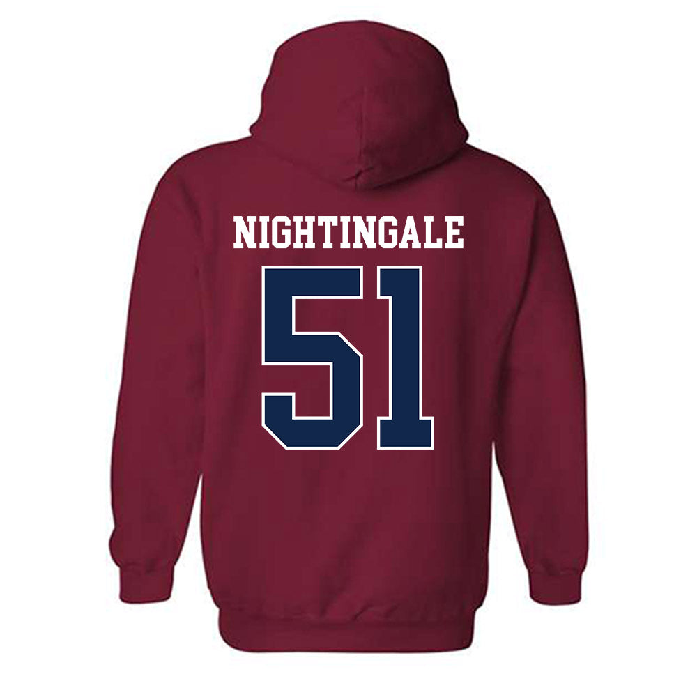 Ole Miss - NCAA Football : Trey Nightingale - Replica Shersey Hooded Sweatshirt-1