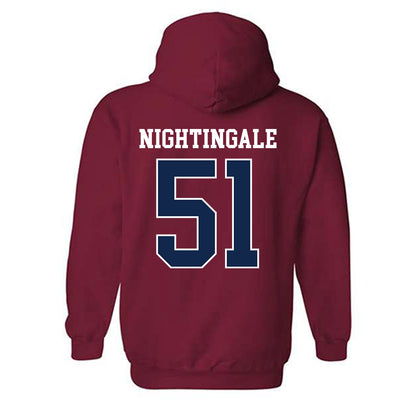 Ole Miss - NCAA Football : Trey Nightingale - Replica Shersey Hooded Sweatshirt-1