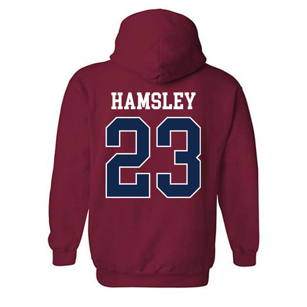 Ole Miss - NCAA Football : George Hamsley - Replica Shersey Hooded Sweatshirt-1