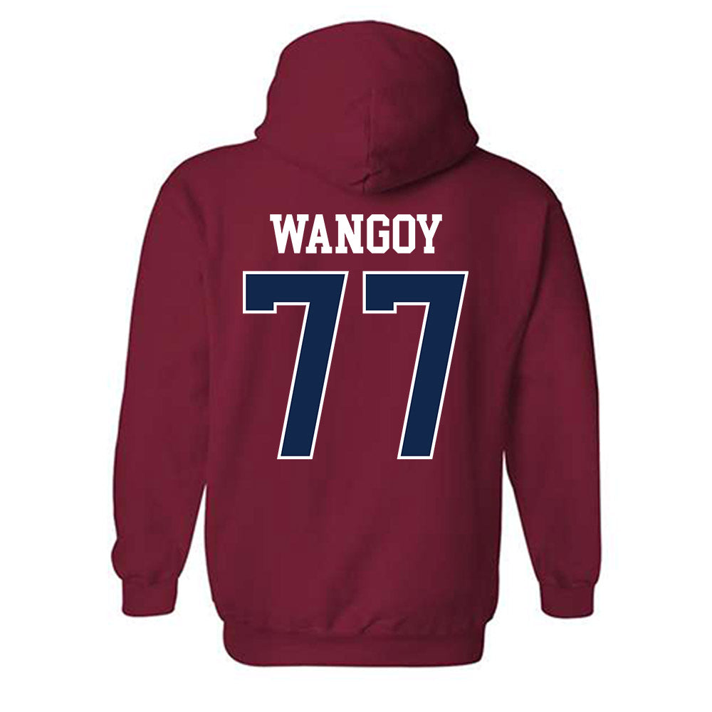 Ole Miss - NCAA Football : Enoch Wangoy - Replica Shersey Hooded Sweatshirt-1