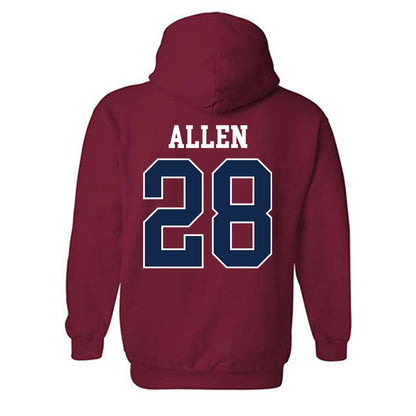 Ole Miss - NCAA Baseball : Noah Allen - Replica Shersey Hooded Sweatshirt-1