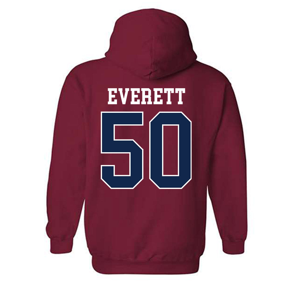 Ole Miss - NCAA Football : Troy Everett - Replica Shersey Hooded Sweatshirt-1