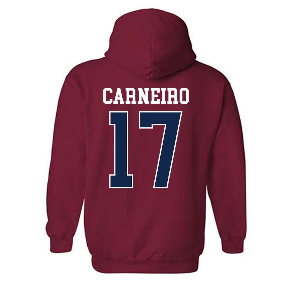 Ole Miss - NCAA Football : Lucas Carneiro - Replica Shersey Hooded Sweatshirt-1