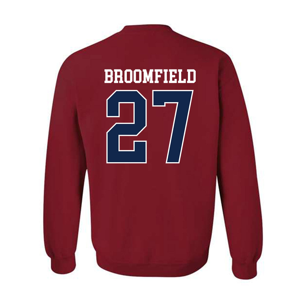 Ole Miss - NCAA Football : Patrick Broomfield - Replica Shersey Crewneck Sweatshirt-1